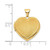 Image of 14k Yellow Gold Brushed w/Beaded Edge 18mm Heart Locket Pendant