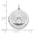 Image of Sterling Silver Rhodium-plated CZ Compass 20mm Round Locket Pendant