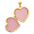 Image of 14K Yellow Gold w/ Rhodium DAUGHTER Floral 18mm Heart Locket Pendant