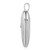 Image of 14k White Gold 20mm Diamond Satin & Diamond-cut Cross Heart Locket Pendant
