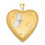 1/20 Gold-filled & White Rhodium Satin Butterfly 19mm Heart Locket Pendant