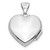 Image of Sterling Silver Rhodium-plated Diamond 21 Dangle 15mm Heart Locket Pendant