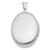 Image of Sterling Silver Rhodium-plated Diamond-cut First Communion 19x15mm Oval Locket Pendant