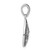 Image of Sterling Silver Antiqued Marcasite Heart Teardrop Pendant