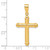 Image of 14K Yellow Gold Polished Cross Pendant C4939