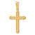 Image of 14K Yellow Gold Polished Cross Pendant C4939