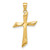 Image of 14K Yellow Gold Polished Cross Pendant C4946