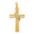 Image of 10k Yellow Gold AA Diamond Cross Pendant PM4989-005-1YA