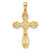 Image of Sterling Silver Gold-plated CZ Cross Pendant QC11411GP