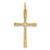 Image of 10k Yellow Gold 1/10ctw Diamond Cross Pendant PM5010-010-1YA