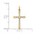 Image of 10k Yellow Gold 1/10ctw Diamond Cross Pendant PM5010-010-1YA