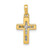 Image of 10k Yellow Gold 1/6ctw Diamond Latin Cross Pendant PM4983-015-1YA