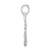 Image of Sterling Silver Polished/Textured 3D Anchor w/Rope Pendant QC9878