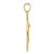 Image of 14K Yellow Gold Polished and Satin Solid St. Michael Medal Pendant XR2149