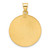 Image of 14K Yellow Gold Polished and Satin Solid St. Michael Medal Pendant XR2149