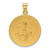 Image of 14K Yellow Gold Polished and Satin Solid St. Michael Medal Pendant XR2149