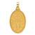 Image of 14K Yellow Gold with Rhodium Satin and Polished Miraculous Medal Solid Oval Pendant XR2116