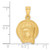 Image of 14K Yellow Gold Satin Jesus Medal Pendant