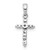 Image of 10K White Gold Polished Diamond Cross Pendant