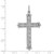 Image of 14k White Gold 1ctw Diamond Budded Cross Pendant