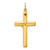 Image of Sterling Silver Gold-tone Crucifix Cross Pendant