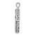 Image of 14k White Gold 5/8ct. Black Diamond Cross Pendant