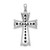 Image of 14k White Gold 5/8ct. Black Diamond Cross Pendant
