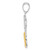 Image of Sterling Silver Polished Net w/14k Basketball Pendant Image of Sterling Silver Polished Net w/14k Basketball Pendant