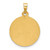 14K Yellow Gold Hollow St. Jude Thaddeus Medal Pendant