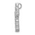 Image of 10K White Gold 1/2ctw Diamond Cross Chain Slide Pendant