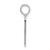 Image of Sterling Silver Polished 0 Mile Marker Key West Pendant