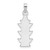 Image of Sterling Silver Polished Enameled Traffic Light Pendant