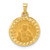 Image of 14K Yellow Gold Hollow Sacred Heart of Jesus Medal Pendant