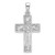 Image of Sterling Silver Rhodium-Plated Polished Cross with Tree Pendant