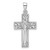 Image of Sterling Silver Rhodium-Plated Polished Cross with Tree Pendant