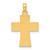 14K Yellow Gold Polished and Enameled American Flag Cross Pendant