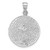 Image of Sterling Silver Rhodium-Plated Polished Star of David in Tree Round Pendant