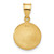 Image of 14K Yellow Gold Polished and Satin Solid Sacred Heart of Jesus Medal Pendant