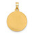 Image of 14K Yellow Gold and White Rhodium Hollow Our Lady of Mt Carmel Medal Pendant