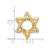 Image of Gold-plated Sterling Silver CZ Star Pendant PM8101-026-SSYCZ