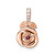 Image of Pink Sterling Silver Created Ruby & CZ Roseate Pendant PM8277-RU-005-SSRCZ