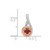 Image of Pink Sterling Silver Created Ruby & CZ Roseate Pendant PM8268-RU-005-SSWRCZ