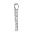 Image of Sterling Silver Large Initial H CZ Pendant