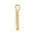 Image of Gold-plated Sterling Silver Large Inial A CZ Pendant