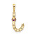 Image of Gold-plated Sterling Silver Large Initial J CZ & Created Ruby Pendant