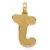 Image of 14k Yellow Gold Fancy Letter J Pendant D5670J