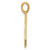 Image of 14k Yellow Gold Fancy Letter K Pendant D5668K