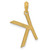 Image of 14k Yellow Gold Fancy Letter K Pendant D5668K