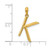 Image of 14k Yellow Gold Fancy Letter K Pendant D5668K