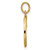 Image of 14k Yellow Gold Fancy Letter O Pendant D5669O